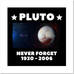 Pluto Never Forget Posters and Art